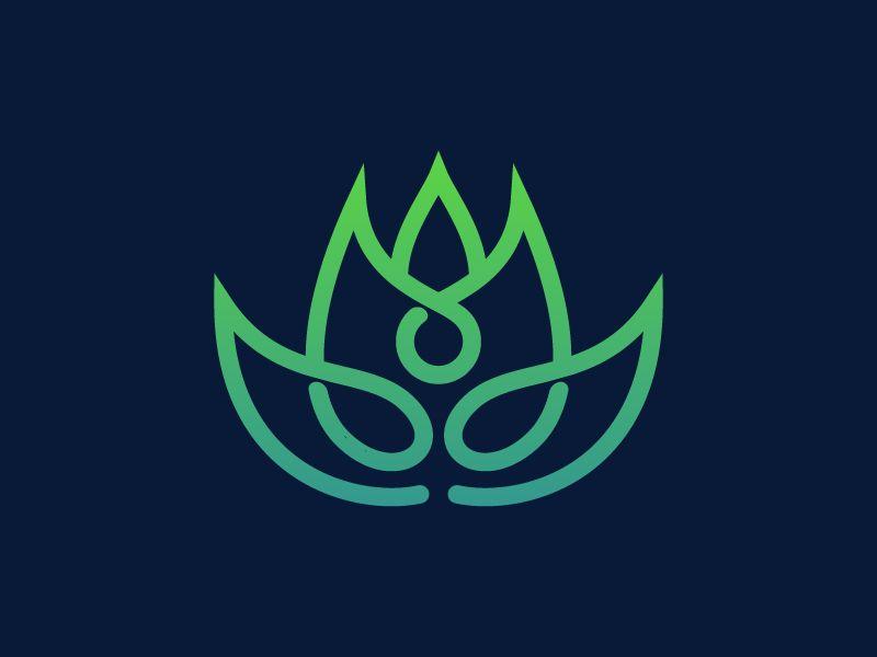 Yoga Flower Logo - Lotus yoga flower logo by OriuDesign | Dribbble | Dribbble