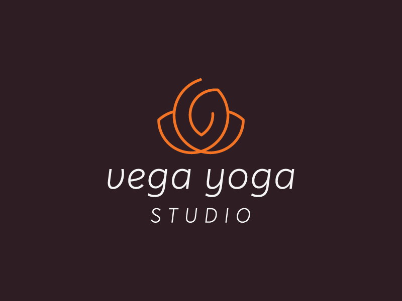 Yoga Flower Logo - Yoga Brand Flower Logo