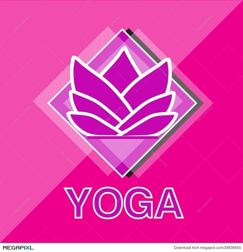 Yoga Flower Logo - Yoga Lotus Flower Logo Illustration 39836600 - Megapixl