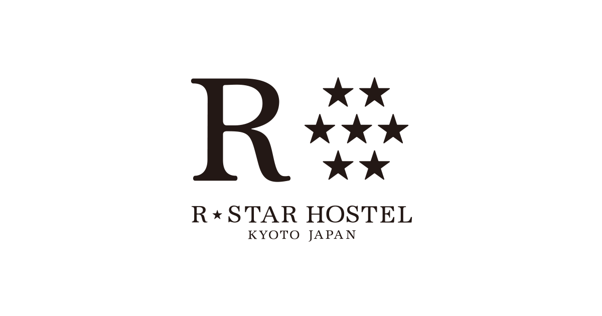 Star and White R Logo - R.STAR HOSTEL. A convenient hostel near Kyoto station