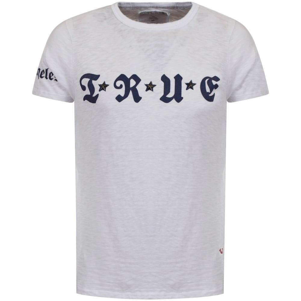 Star and White R Logo - TRUE RELIGION True Religion White Star Logo T-Shirt - Men from ...