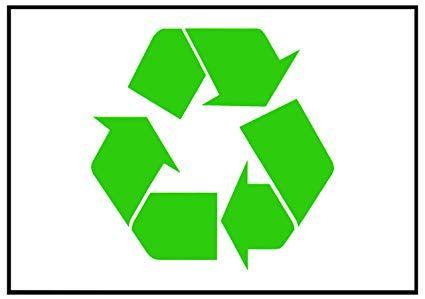 Green Recycle Logo - Green Recycle Symbol Sticker 7.5 x 10.75 in. Encourage