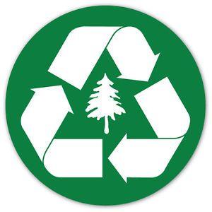 Green Recycle Logo - Recycle Logo Symbol GREEN Recycle Bin Trash Can Decal Sticker 4x4