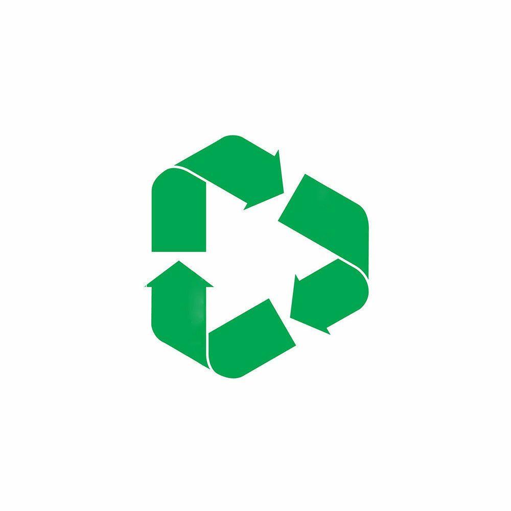 Green Recycle Logo - Inch Green Recycle Symbol Vinyl Decal Sticker Ash Bin Trash Cans