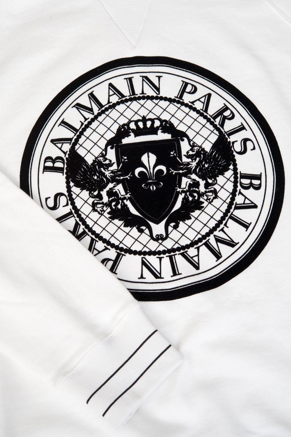 Balmain Paris Logo - BALMAIN Balmain Paris Coin Logo Sweatshirt - Clothing from Circle ...