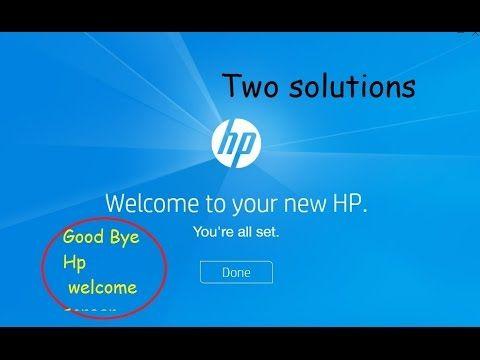 Welcome HP Invent Logo - Hp welcome screen problem with 2 solutions 2107