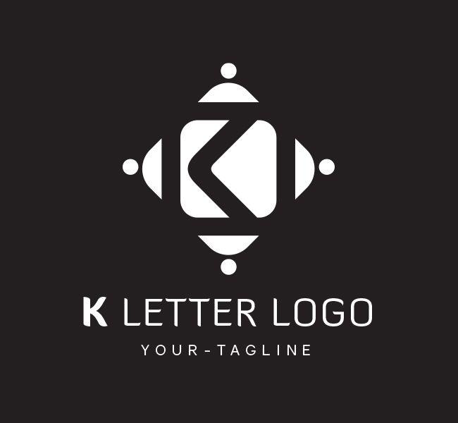 Black and White Letter a Logo - K Letter Logo & Business Card Template - The Design Love