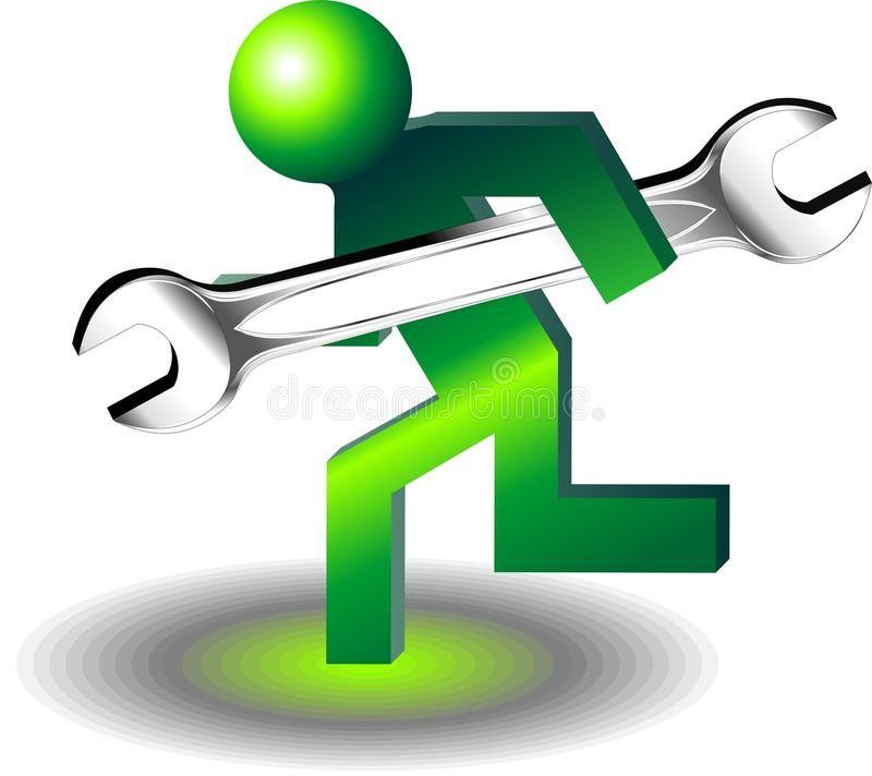 Tech Service Logo - Technical Support Button Mobile Logo Repair Service Maintenance