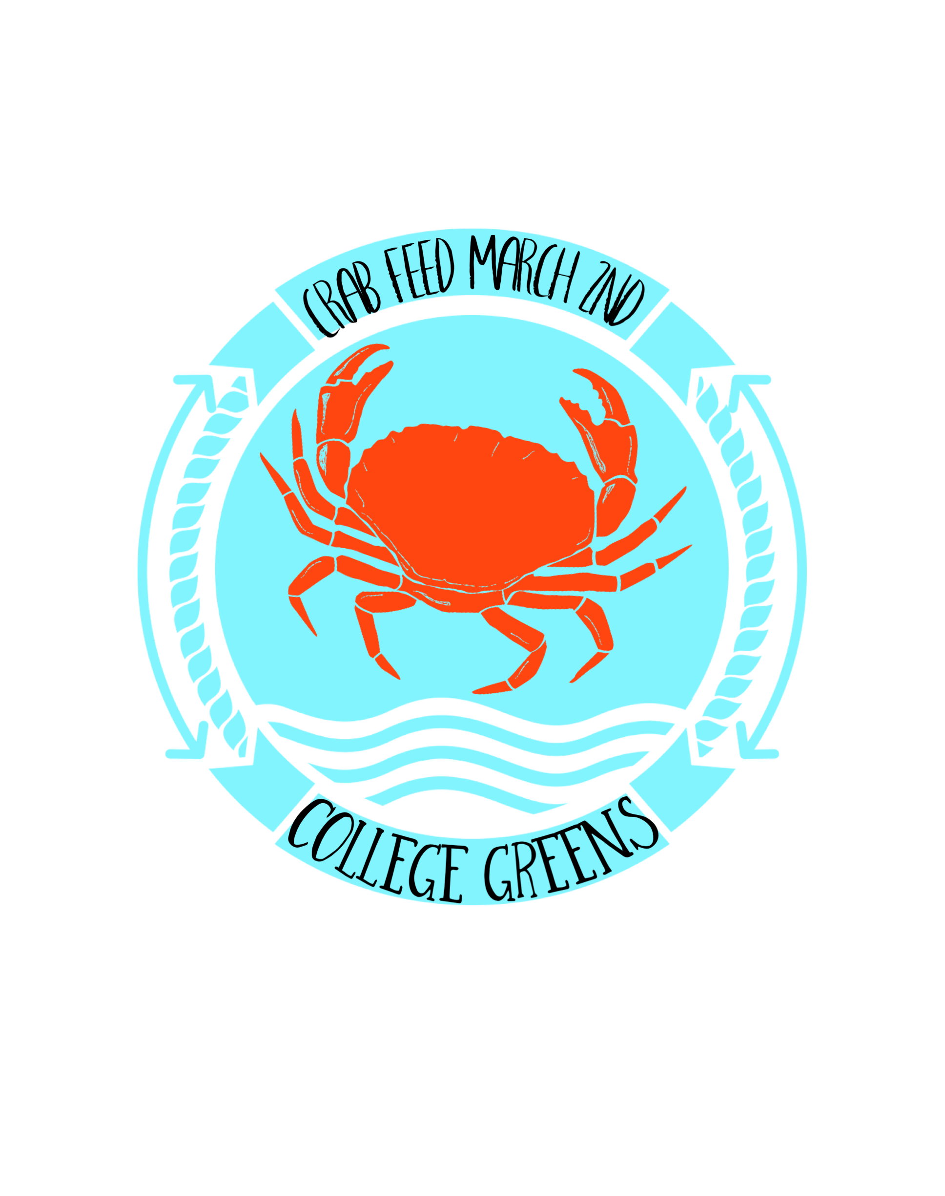 College Greens Logo - College Greens Cabana Club Crab Feed 2019 presented