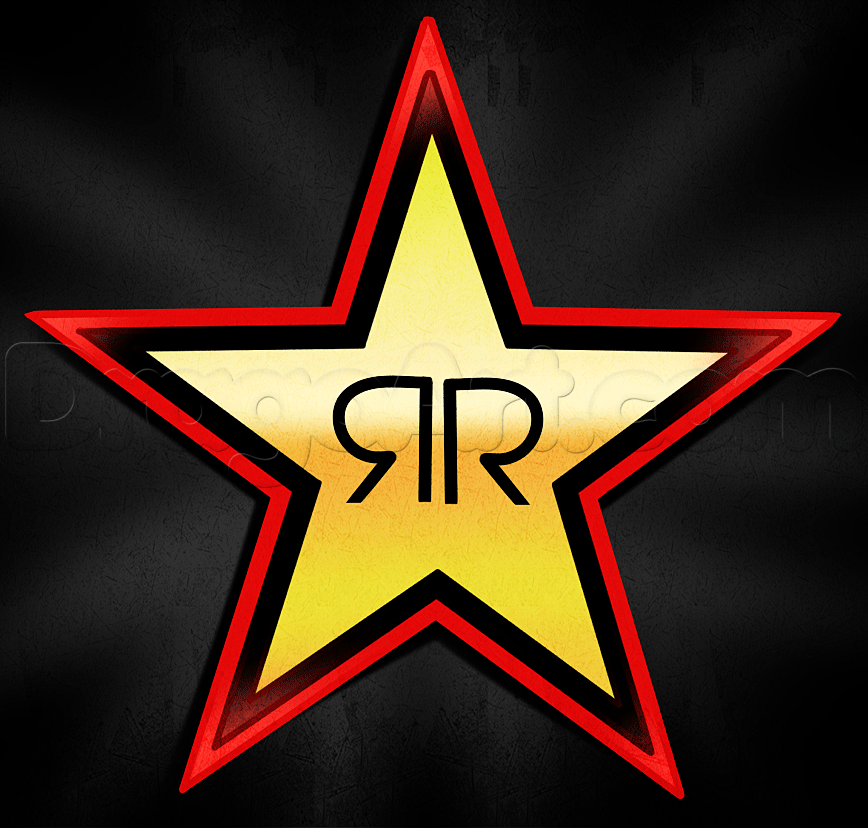 Rockstar Energy Logo - How to Draw Rockstar, Rockstar Energy, Step by Step, Symbols, Pop ...