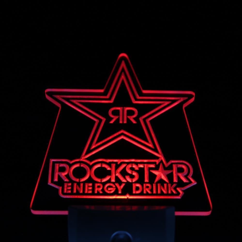 Rockstar Energy Logo - ws0047 Rockstar Energy Drink Beer Bar Sensor Led Night Light Sign-in ...