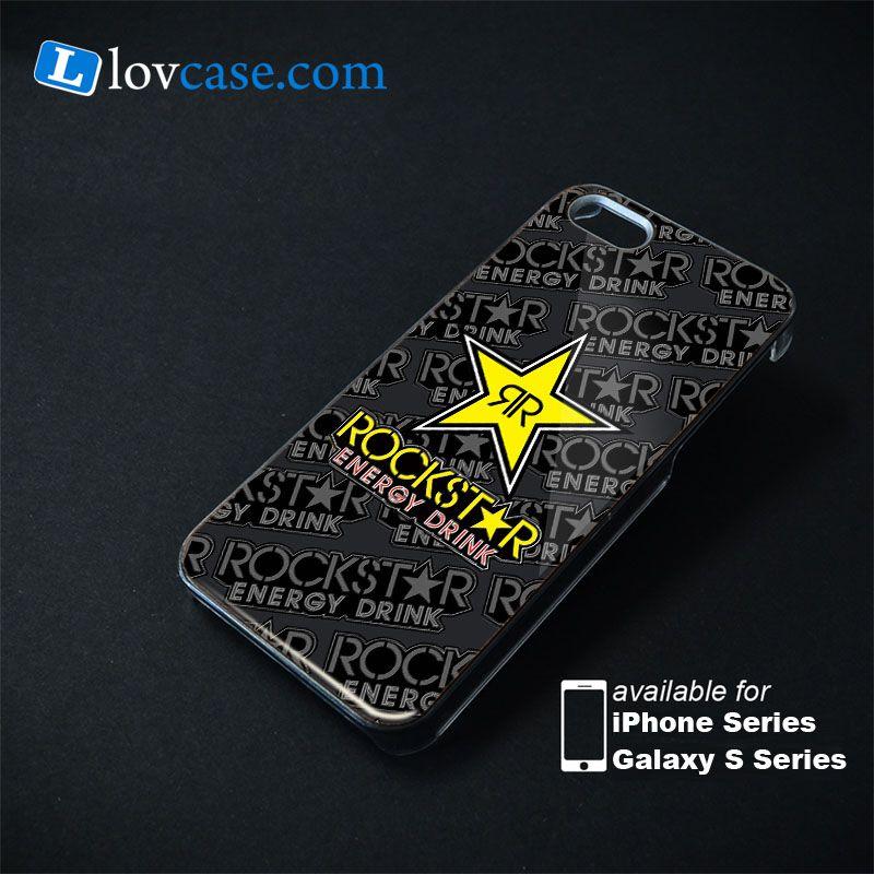 Rockstar Energy Logo - Rockstar Energy Logo Grey Background Phone Case | Lovcase.com