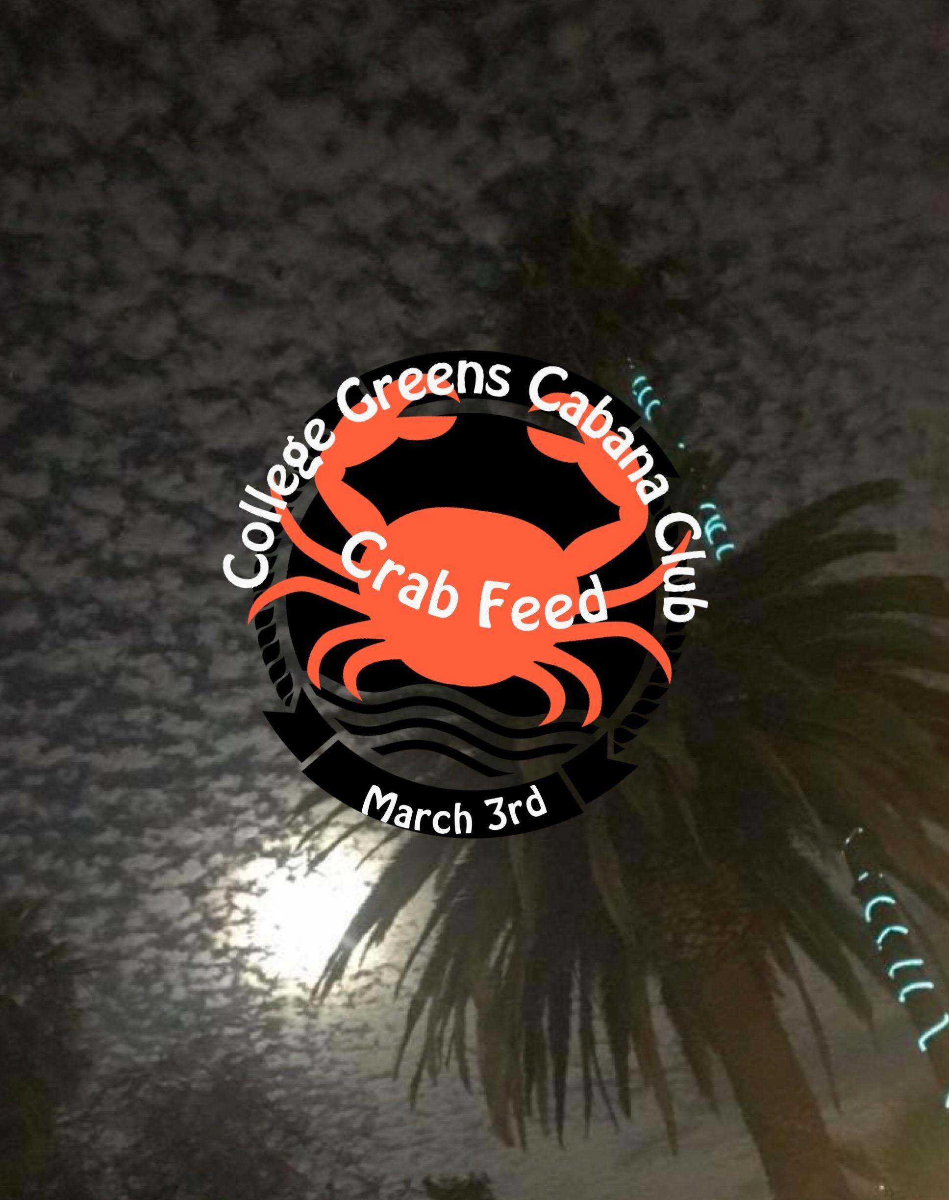 College Greens Logo - Crab Feed at College Greens Cabana Club - 3 MAR 2018