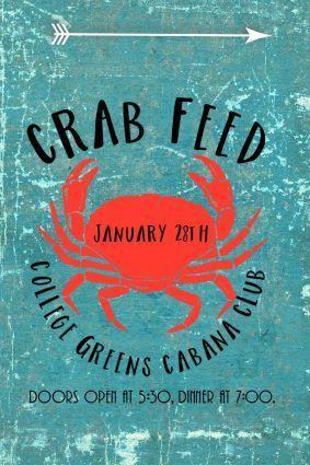 College Greens Logo - Crab Feed Fundraiser presented by College Greens Swim and Racquet