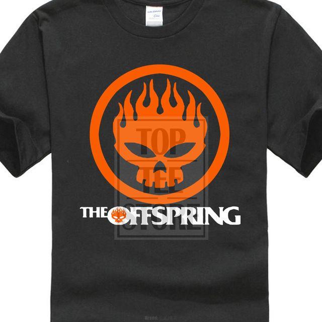 The Offspring Logo - New The Offspring Skull Logo Rock Band Men'S Black T Shirt Size S To