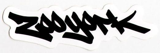 Skateboard Zoo York Logo - Buy Zoo York Classic Tag Skateboard Sticker - Black - 13cm wide ...