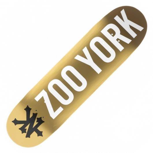 Skateboard Zoo York Logo - ZOO YORK Photo Incentive Gold skateboard deck 8 inches - PLAY Skateshop