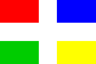 Yellow-Green Flag with Triangle Logo - Proposals for the European flag