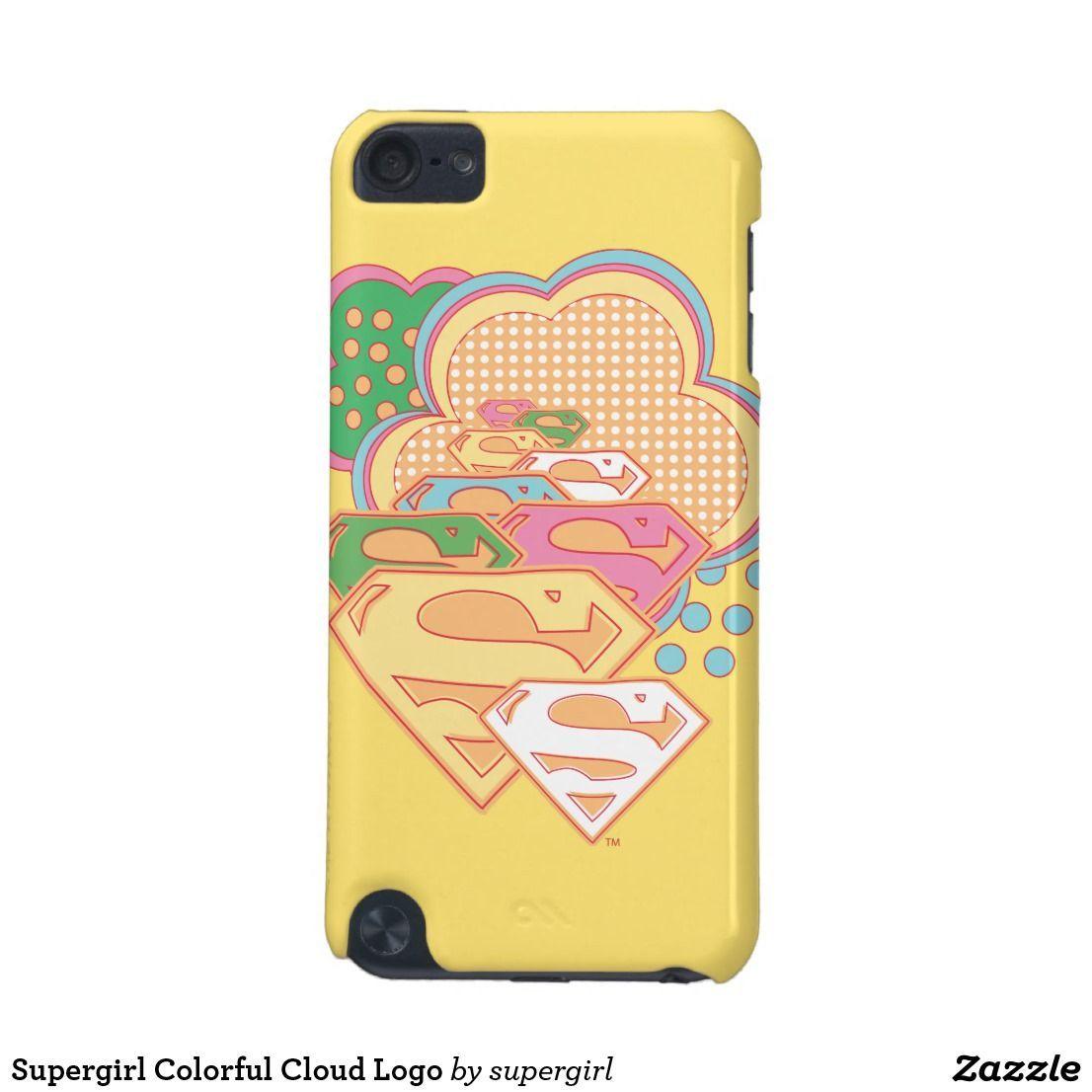 5th Comic Book Style Logo - Supergirl Colorful Cloud Logo iPod Touch (5th Generation) Case