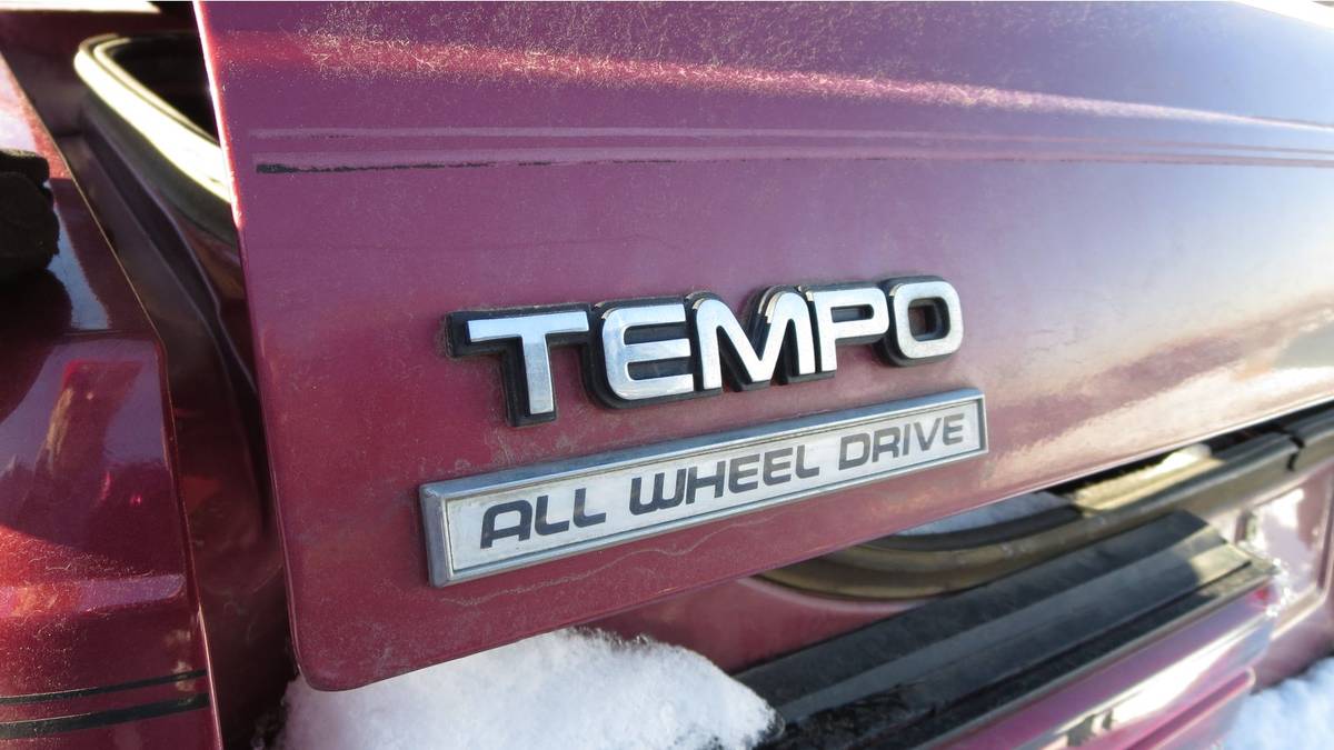 1987 Ford Motorsport Logo - Junkyard Treasure: 1987 Ford Tempo All Wheel Drive