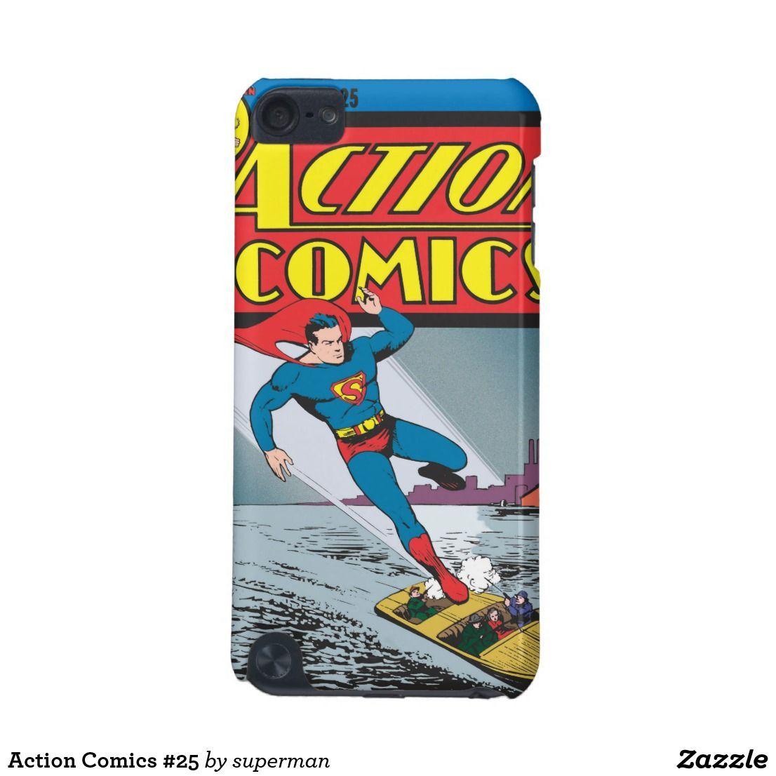 5th Comic Book Style Logo - Action Comics iPod Touch (5th Generation) Cover. Superman