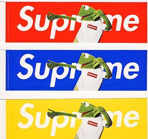 Kermit Supreme Box Logo - WTB Kermit Box Logo Sticker Set