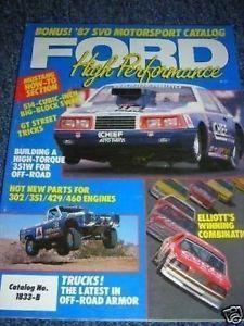 1987 Ford Motorsport Logo - 1987 FORD MUSTANG MOTORSPORT SVO HIGH PERFORMANCE BOOK | eBay