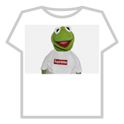 Kermit Supreme Box Logo Logodix - roblox kermit shirt