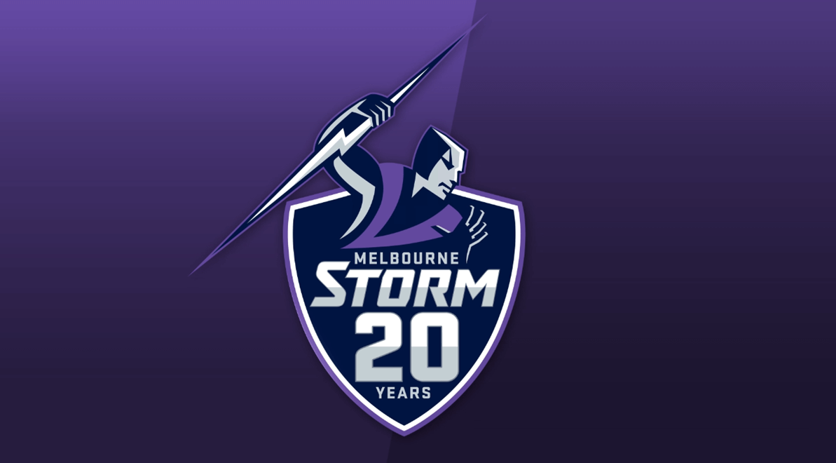 Purple Storm Logo - Melbourne Storm Launch 20th Anniversary Logo - Sports Logos Index