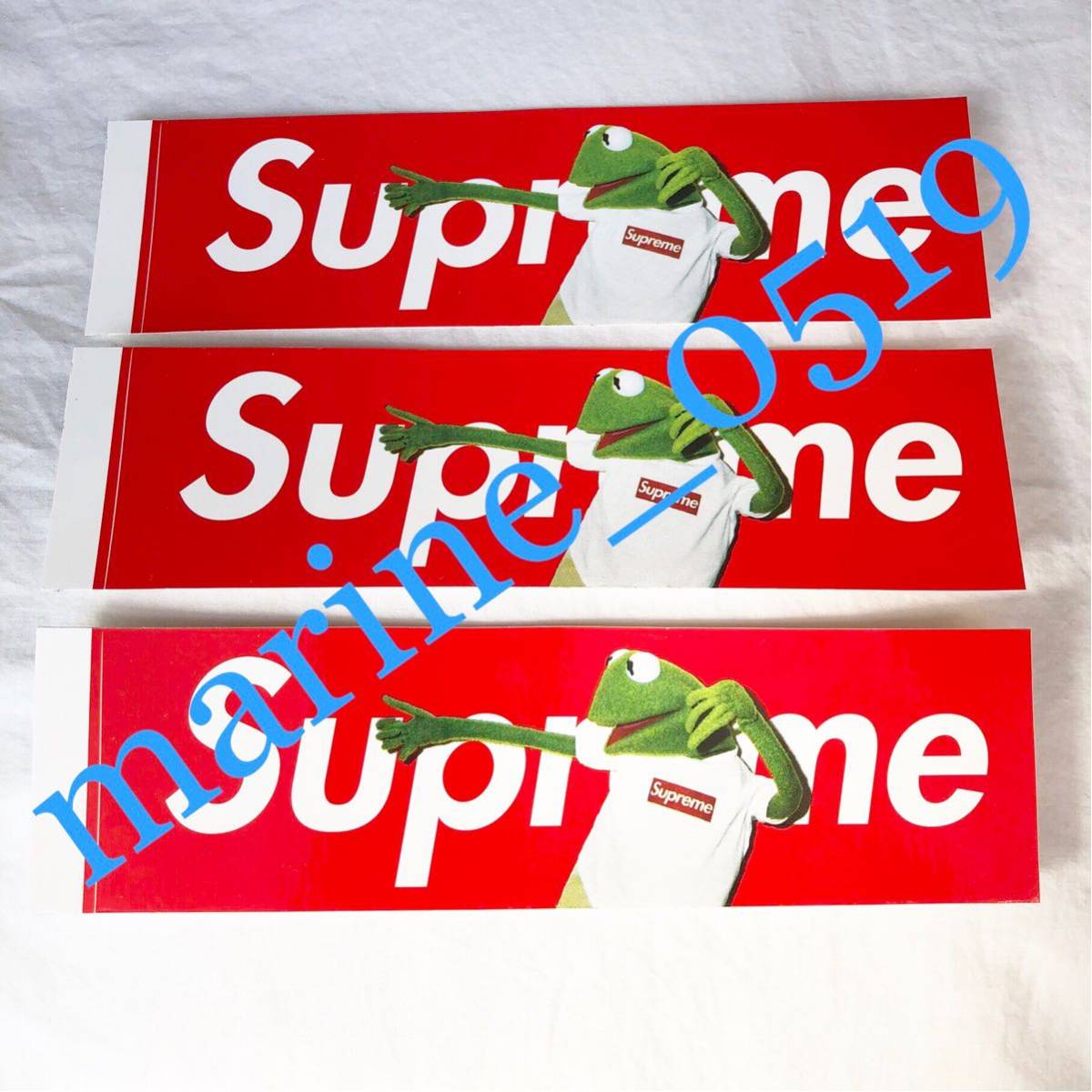 Kermit Supreme Box Logo - re seat have new goods SUPREME KERMIT BOX LOGO STICKER / Supreme box ...