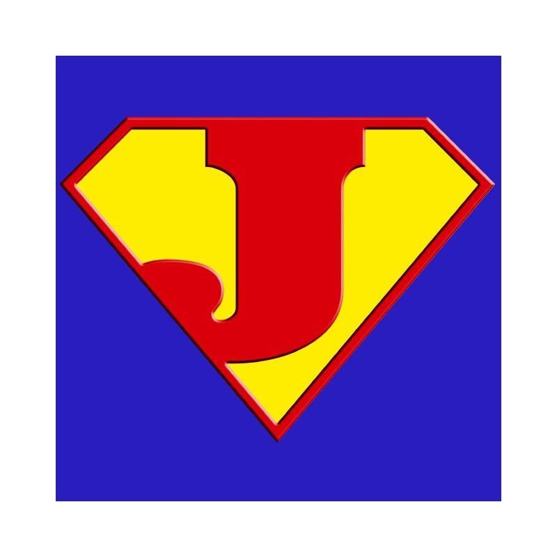J Superman Logo - Superman logo with a royal blue J