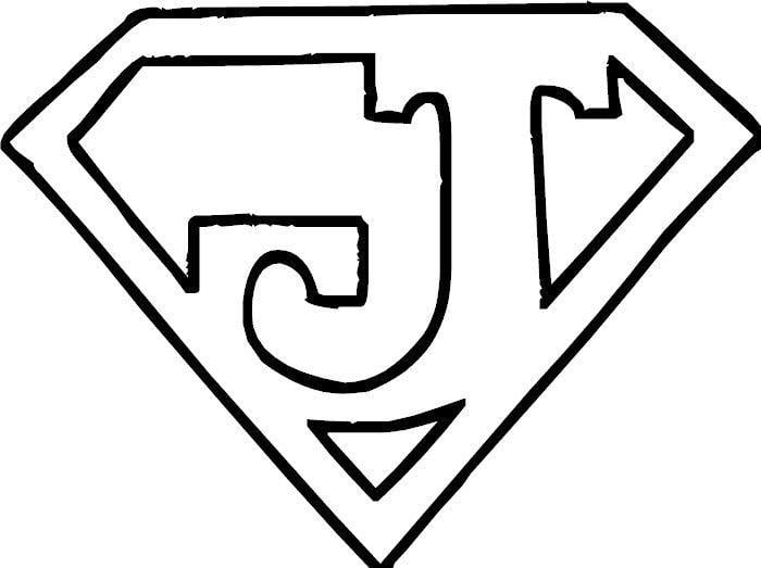 J Superman Logo - letter j. Looks like Superman emblem!. Lettering