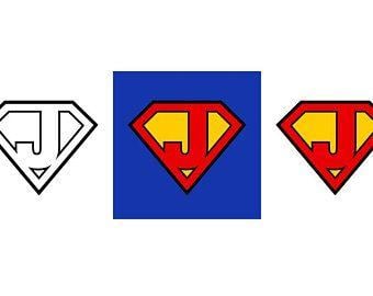 J Superman Logo - Superman numbers | Etsy