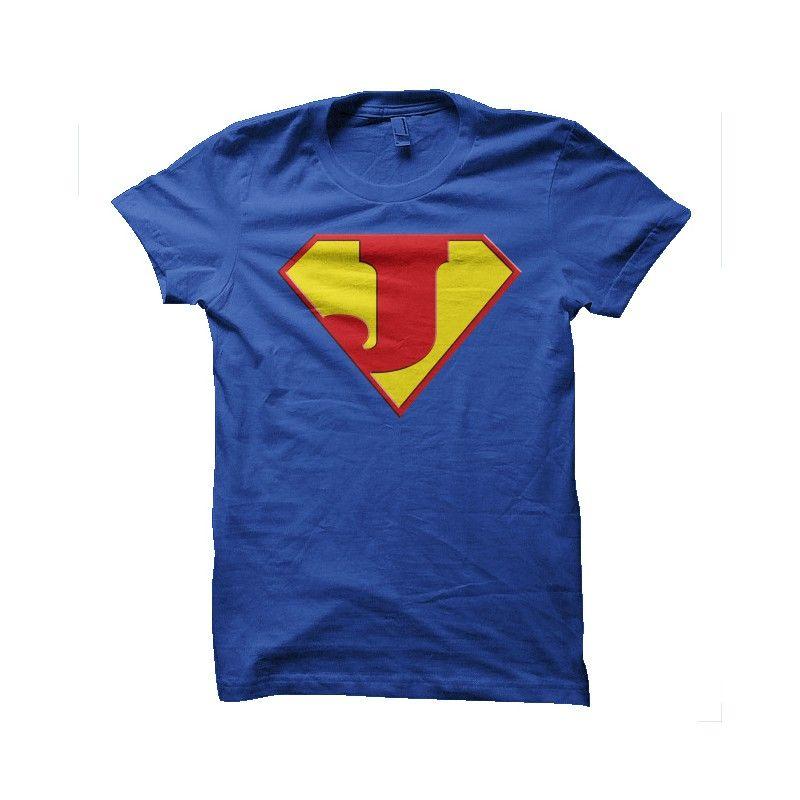 J Superman Logo - Superman logo with a Blue J T-Shirt - Redzila