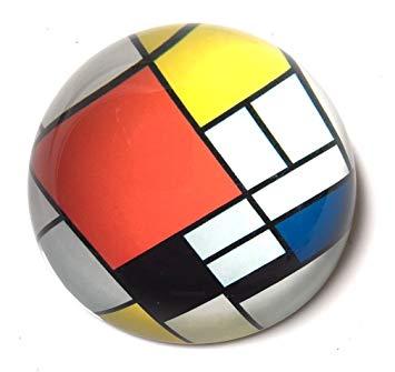 Orange Red Blue Yellow Airline Logo - Amazon.com : Mondrian - Paperweight - Composition with Large Red ...