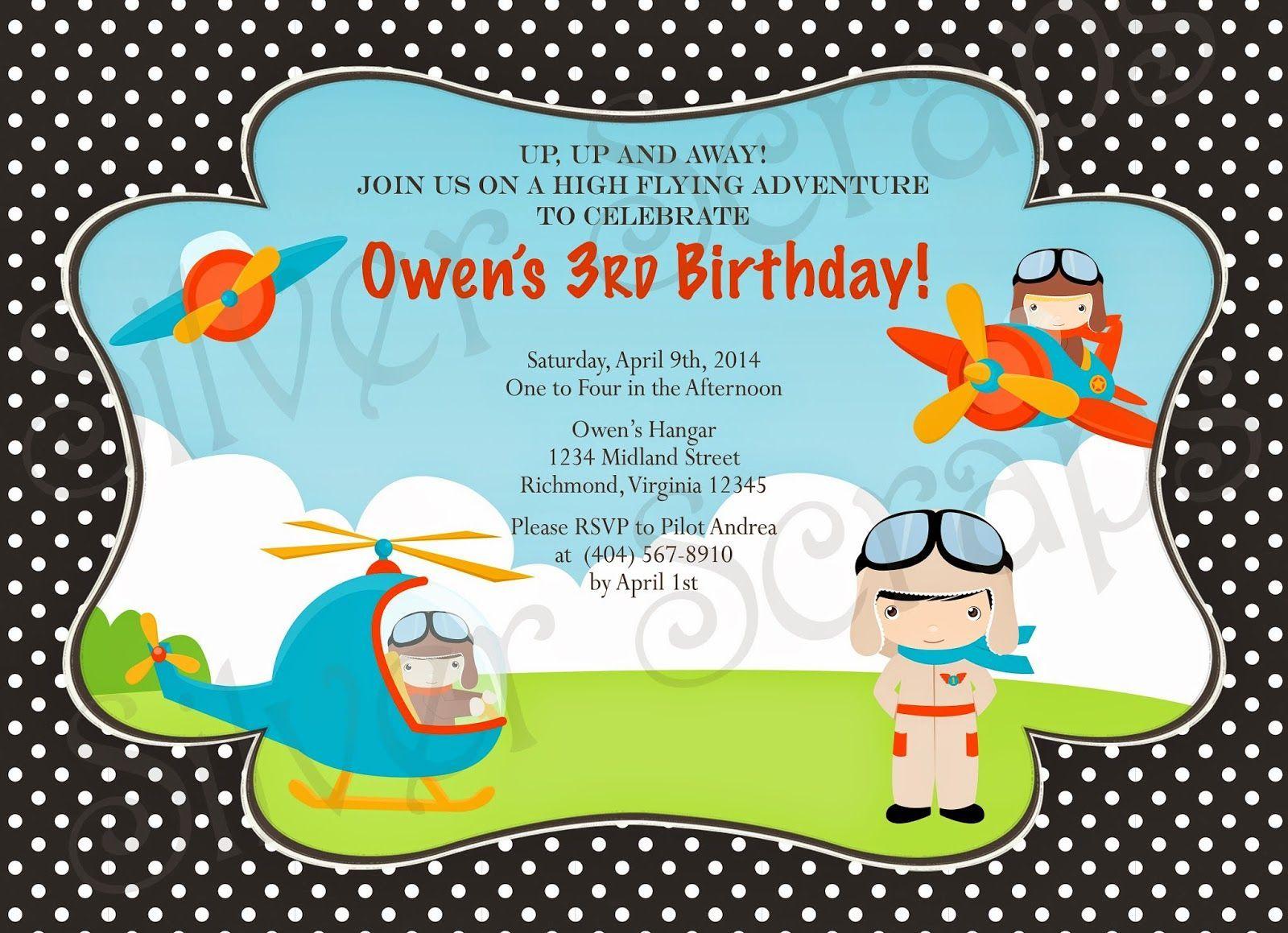 Orange Red Blue Yellow Airline Logo - Up, Up, and Away - Custom Digital Airplane Birthday Invitation -Boy ...