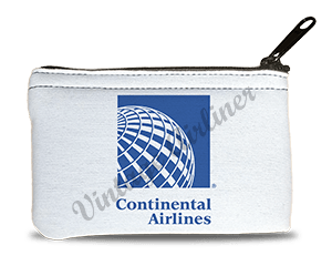 Continental Airlines Globe Logo - Continental Airlines Last Logo Rectangular Coin Purse – Airline ...