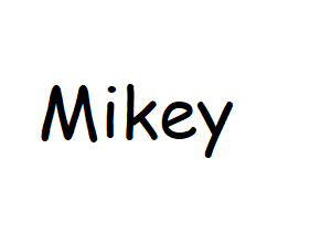 Mikey Name Logo - Petition · The people!: Help Michael change his first name
