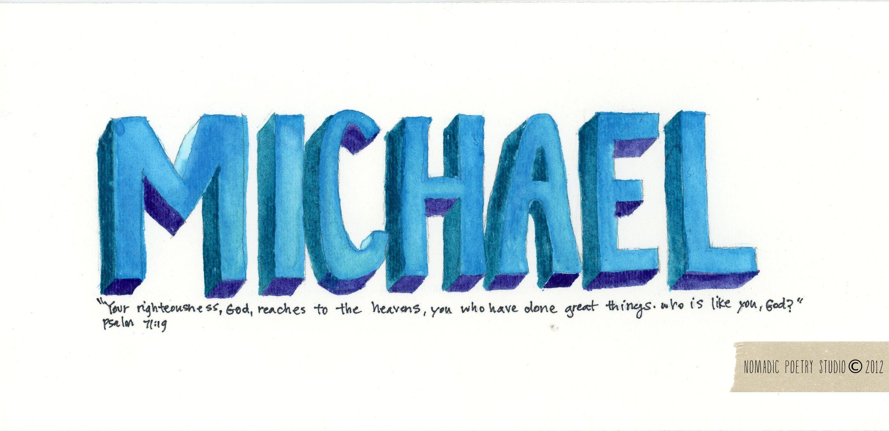 Mikey Name Logo - Michael – nomadic poetry studio