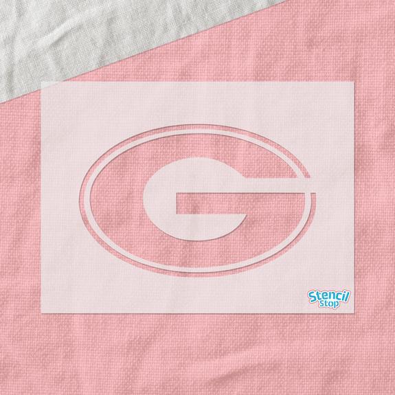 Georgia G Logo - Georgia Bulldogs G Logo Stencil – Stencil Stop