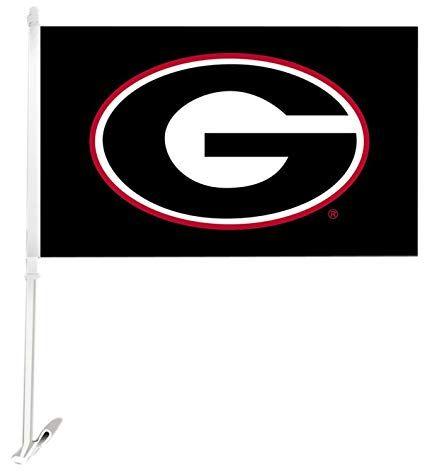 Georgia G Logo - Amazon.com : NCAA Georgia Bulldogs Car Flag G Logo with Black ...