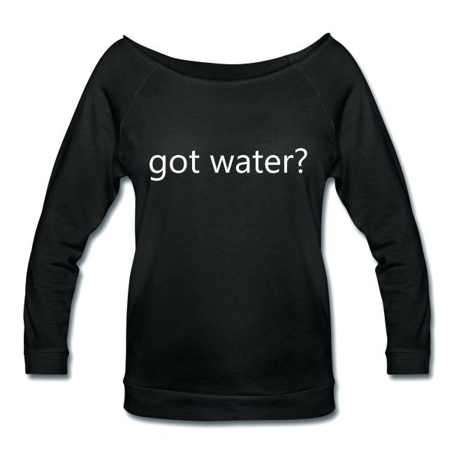 Got Water Logo - Long Sleeve Water Shirts Long Sleeve Wide Neck Logo Tee Got Water ...