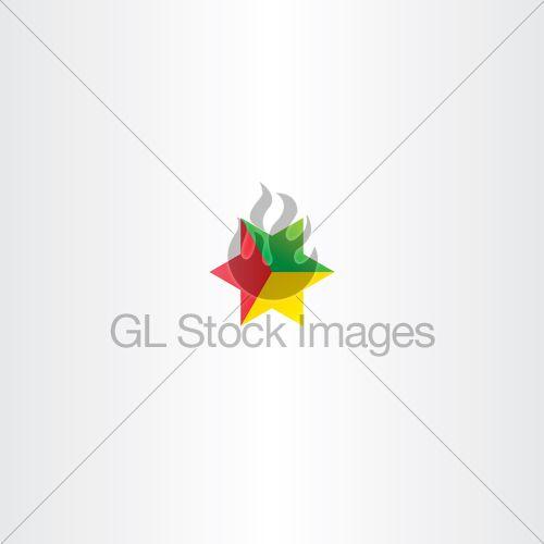 Red Yellow Green Star Logo - Red Yellow Green Star Logo Icon Design Vector · GL Stock Images