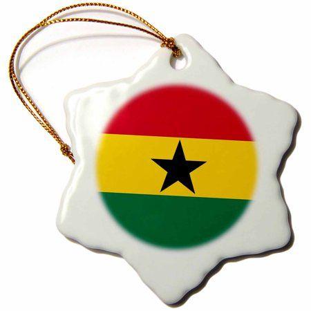 Red Yellow Green Star Logo - 3dRose Flag of Ghana - Ghanaian red yellow green stripe with black ...