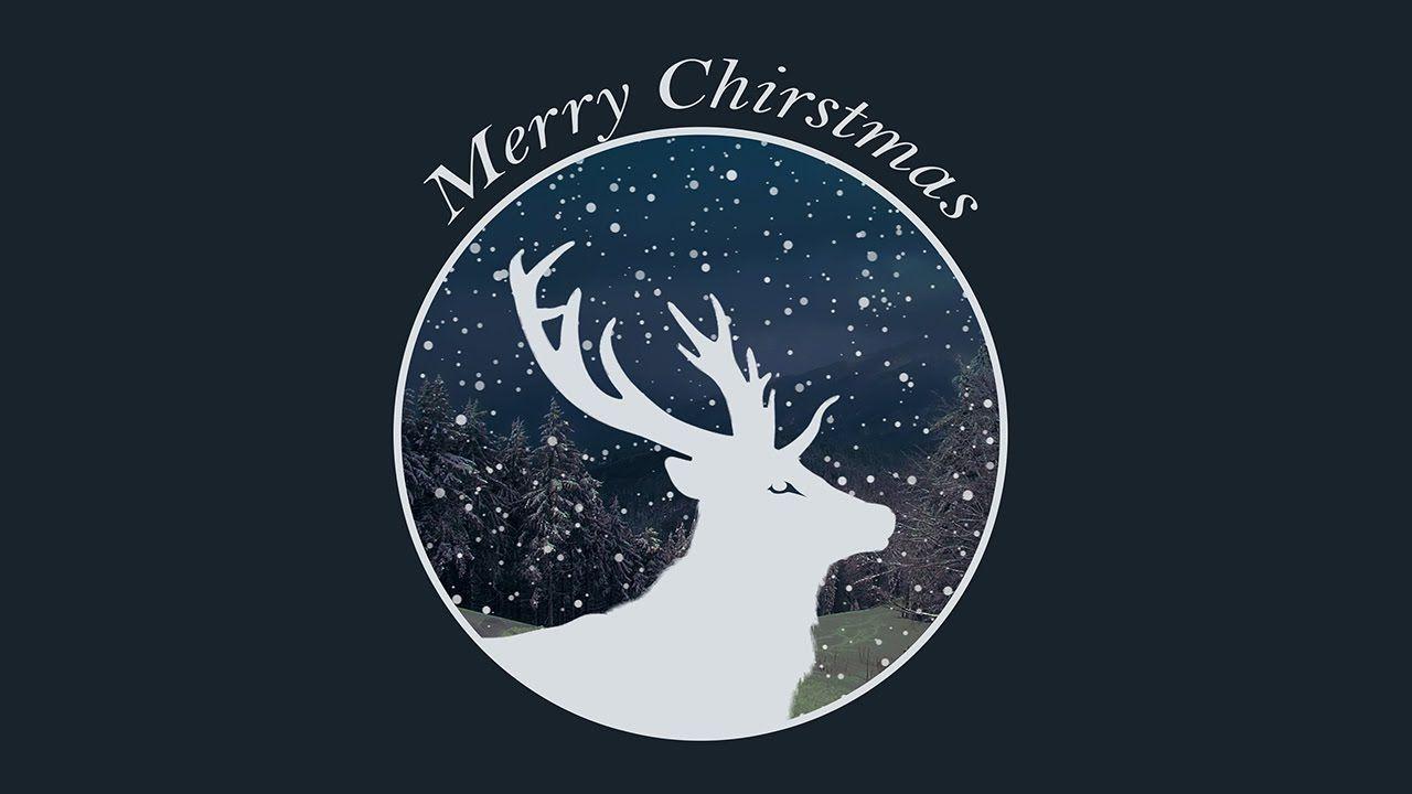 Merry Christmas Logo - Photoshop Tutorial - Merry Christmas Logo Design - YouTube