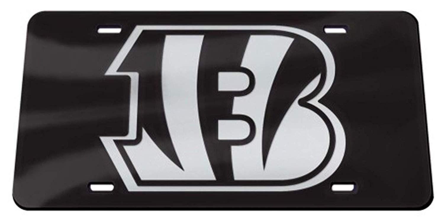 Bengals B Logo - Amazon.com : Cincinnati Bengals B-Logo WC Premium BLACK Laser Tag ...