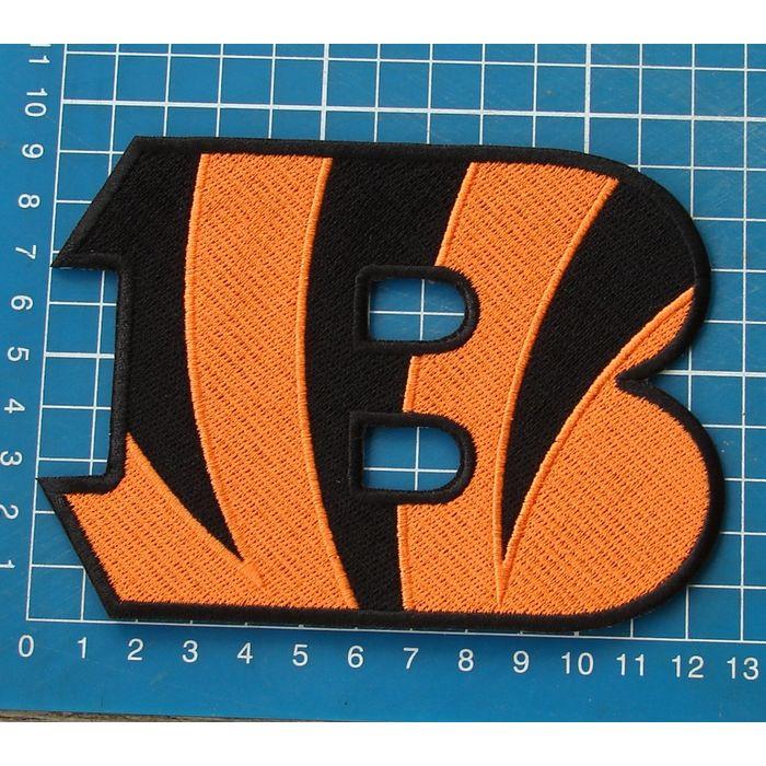 Bengals B Logo - CINCINNATI BENGALS B NFL FOOTBALL 5 LOGO PATCH JERSEY EMBROIDERED