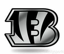 Bengals B Logo - NFL Football 3D Cincinnati Bengals Auto Chrome Emblem Sticker Decal