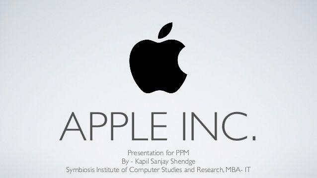 Apple Inc. Logo - Apple INC Presentation