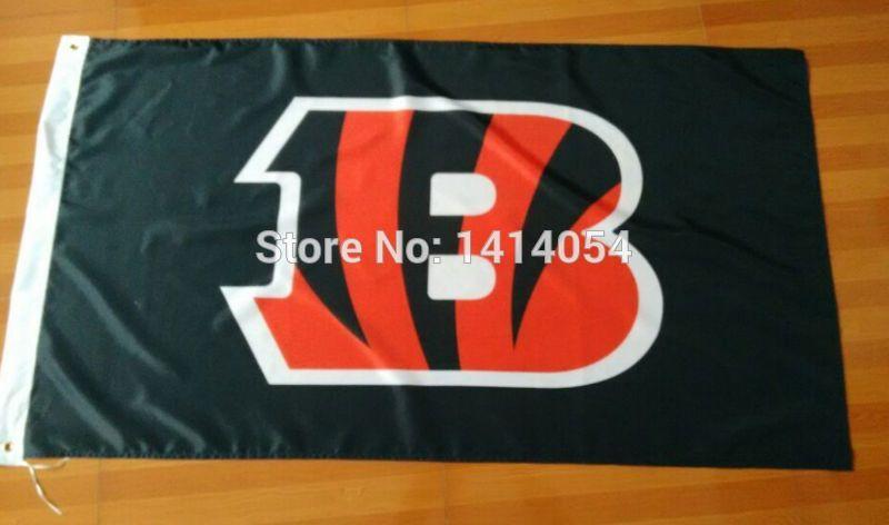 Bengals B Logo - Cincinnati Bengals B LOGO Flag 150X90CM Banner 100D Polyester3x5 FT ...